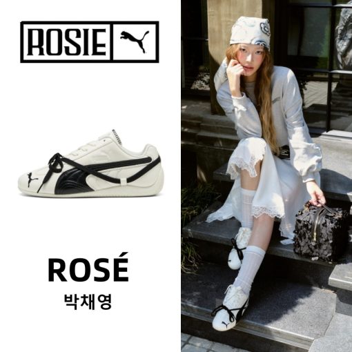【☆ROSÉ】푸마 x 로제 스피드캣 LEA 웜 화이트 블랙 404390-01